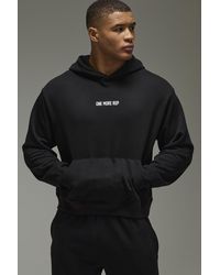 BoohooMAN - One More Rep Oversized Boxy Hoodie - Lyst