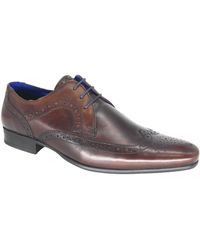 BoohooMAN - Thomas Crick Leather Lace Up Brogues - Lyst