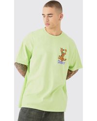 Boohoo - Oversized Scooby Doo Wash License T-Shirt - Lyst