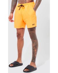 Boohoo - Original Man Mid Length Swim Shorts - Lyst