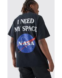 Boohoo - Oversized Nasa License T-shirt - Lyst
