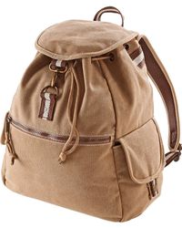BoohooMAN - Quadra Vintage Canvas Backpack - 18 Litres Pack Of 2 - Lyst