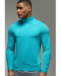 BoohooMAN - Active Breathable Regular Fit Marl 1/4 Zip Top - Lyst