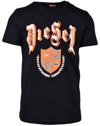 BoohooMAN - Diesel Medieval Design Black T-shirt - Lyst