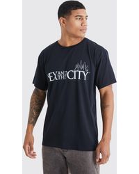 BoohooMAN - Oversize T-Shirt mit lizenziertem Sex and the City Print - Lyst