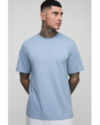Boohoo - Camiseta Tall Básica Regular Con Cuello De Caja - Lyst