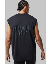 BoohooMAN - Tall Man Active Training Dept Oversized Tank - Lyst