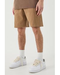 BoohooMAN - Relaxed Heavyweight Ribbed Cargo Short - Lyst