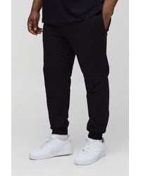 BoohooMAN - Plus 260gsm Loopback Skinny Fit Basic Joggers - Lyst