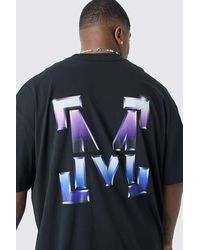 BoohooMAN - Plus Oversized M Graphic T-shirt - Lyst