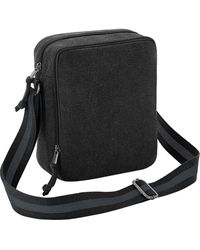 BoohooMAN - Quadra Vintage Canvas Mini Crossbody Bag - Lyst