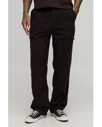 BoohooMAN - Tall Bleach Wash Relaxed Fit Carpenter Trousers - Lyst