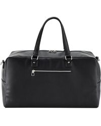 BoohooMAN - Quadra Tailored Luxe Leather-look Pu Weekend Bag - Lyst