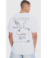 BoohooMAN - Oversized Playboy License T-shirt - Lyst