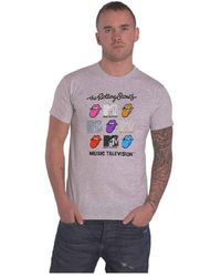 BoohooMAN - The Rolling Stones Mtv Grids Logo T Shirt - Lyst