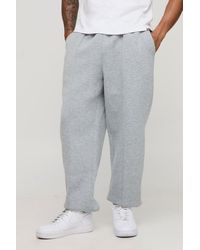 Boohoo - Oversized Fit Bonded Scuba Cuffed Joggers - Lyst