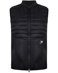 BoohooMAN - Boxraw Zip Up Black Sleeveless Reflective Logo Nelson Gilet - Lyst