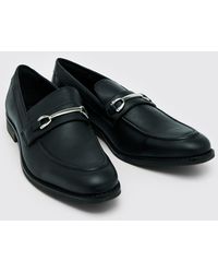 BoohooMAN - Faux Leather Loafer - Lyst
