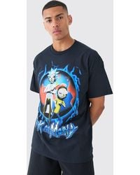BoohooMAN - Oversized Rick And Morty License T-shirt - Lyst
