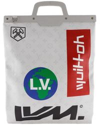 BoohooMAN - Louis Vuitton Preloved Lv X Unicef Keepall Tote Unisex - Grey Tote Bags - Lyst