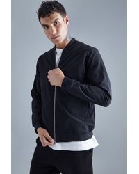 BoohooMAN - Technical Stretch Smart Bomber - Lyst