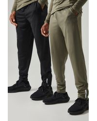 BoohooMAN - Man Active Gym Performance Jogger 2 Pack - Lyst