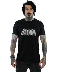 BoohooMAN - Dc Comics Batman Retro Crackle Logo T-shirt - Lyst