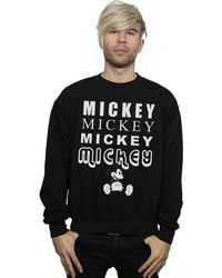 BoohooMAN - Disney Mickey Mouse Sitting Sweatshirt - Lyst