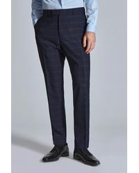 BoohooMAN - Ted Baker Slim Fit Textured Check Suit Trouser - Lyst