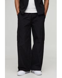 BoohooMAN - Parachute Technical Embossed Pants - Lyst