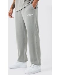 BoohooMAN - Oversized Limited Edition Contrast Stitch Jogger - Lyst