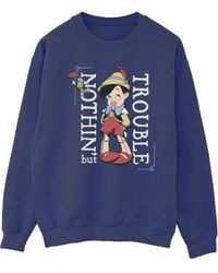 BoohooMAN - Disney Pinocchio Nothing But Trouble Sweatshirt - Lyst