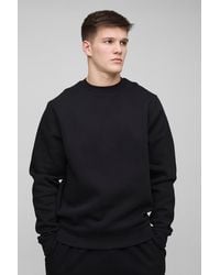 Boohoo - Tall 330Gsm Basic Crew Neck Regular Fit Sweatshirt - Lyst