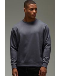 BoohooMAN - Active Interlock Regular Fit Luxe Sweatshirt - Lyst