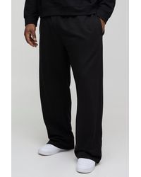 Boohoo - Plus 260Gsm Loopback Straight Fit Basic Joggers - Lyst