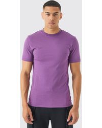 BoohooMAN - Man Muscle Fit Basic T-shirt - Lyst