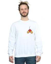 BoohooMAN - Disney Mickey Mouse Backside Breast Print Sweatshirt - Lyst
