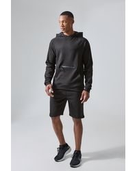 BoohooMAN - Man Active Tech Hoodie And Shorts Set - Lyst