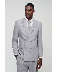BoohooMAN - Lockerer zweireihiger Blazer - Lyst