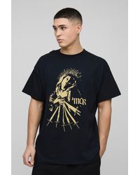 BoohooMAN - Oversize T-Shirt mit lizenziertem My Roman Romance Print - Lyst