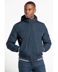 BoohooMAN - Tokyo Laundry Hooded Funnel Neck Jacket - Lyst
