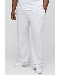 BoohooMAN - Plus Lightweight Straight Fit Basic Sweatpants - Lyst