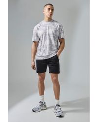 Boohoo - Active Training Dept Camo Oversized T-shirt Short Set - Lyst