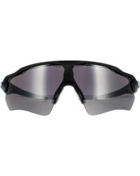 BoohooMAN - Wrap Matte Black Prizm Black Polarized Sunglasses - Lyst