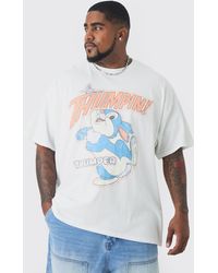 BoohooMAN - Plus Thumpin Printed T-shirt In White - Lyst