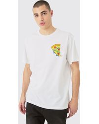 BoohooMAN - Oversized Disney Toy Story Pizza License T-shirt - Lyst