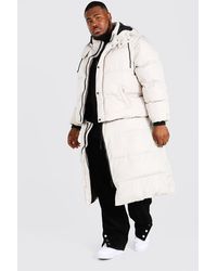 mens longline padded coat