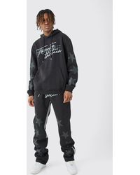 BoohooMAN - Tall Oversized Star Homme Print Tracksuit - Lyst