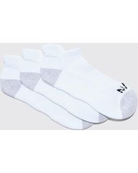 BoohooMAN - Active Cushioned Training Trainers 3 Pack Socks - Lyst