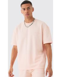 BoohooMAN - Oversized High Build Pique Limited T-shirt - Lyst